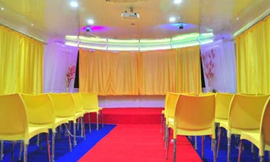 party boat interior